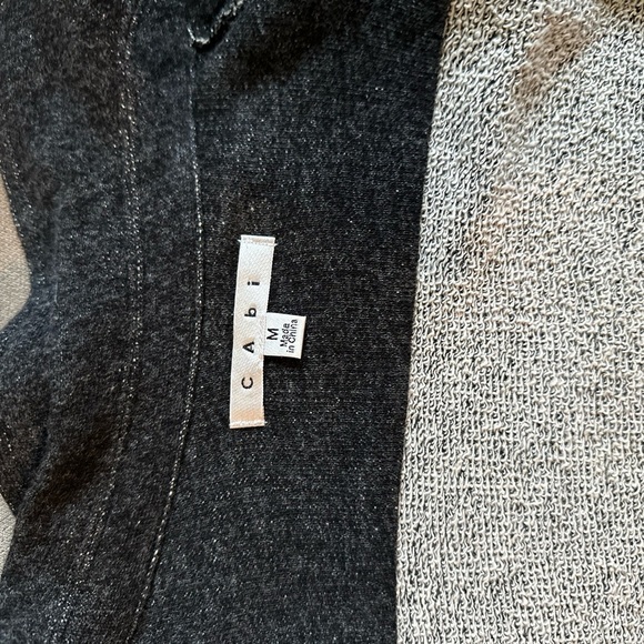 CAbi Gray Blazer Asymmetrical Zip-Up Jacket - Picture 4 of 8